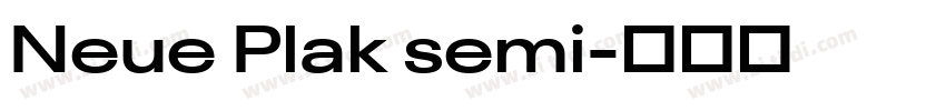 Neue Plak semi字体转换